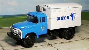 RUSAM-ZIL-130-44-608 Автомобиль ЗИЛ 130 термо-кунг холодильник «МЯСО», 1:87, 1963—1986, СССР
